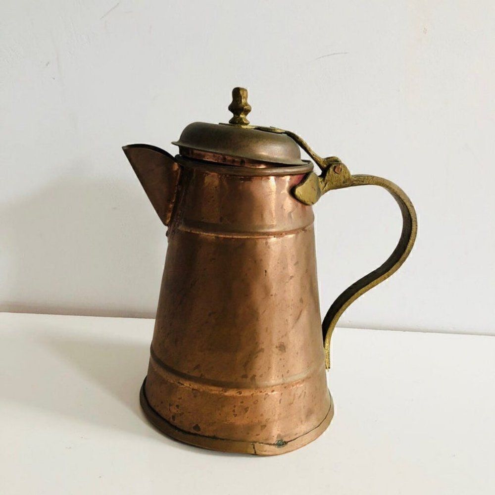 Copper Picher Antique Handle Copper Pitcher Jug